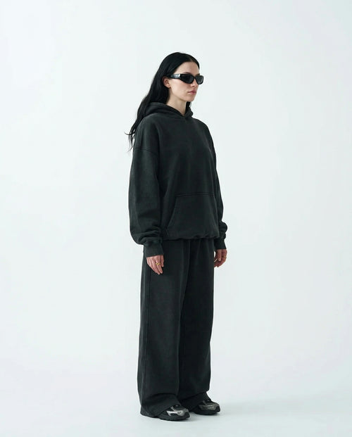 11 OZ Womens Oversized Acid Wash Garment Dyed Sweatsuit