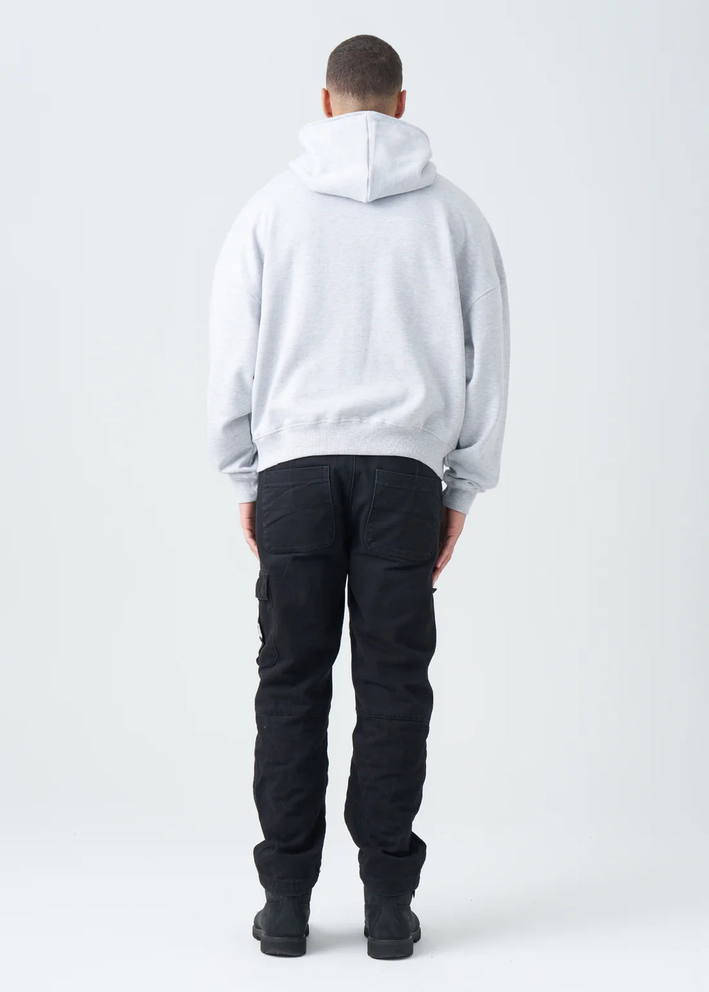 Luxury Oversized Boxy Cropped Heavyweight Full-Zip Hoodie