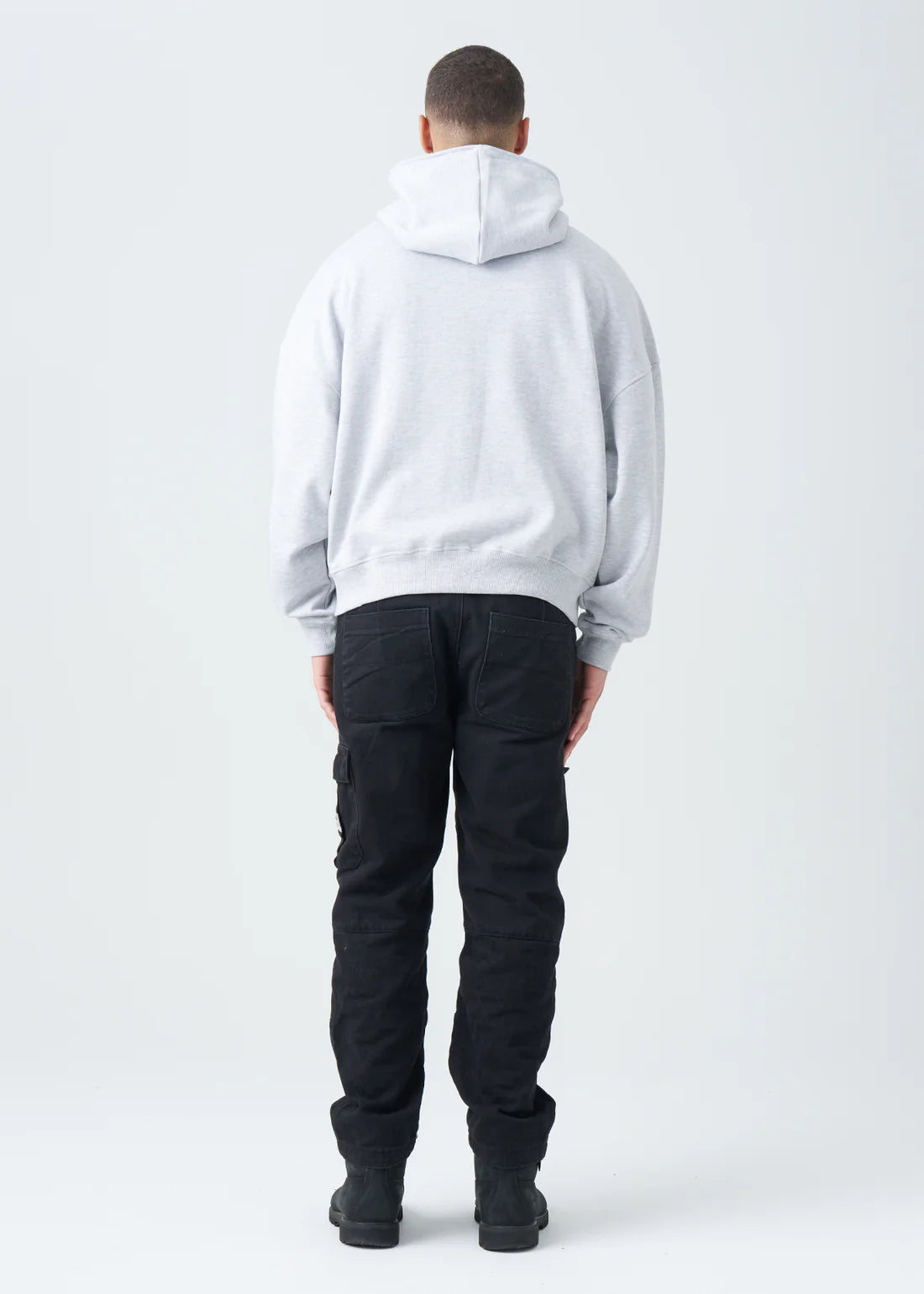 Luxury Oversized Boxy Cropped Heavyweight Full-Zip Hoodie