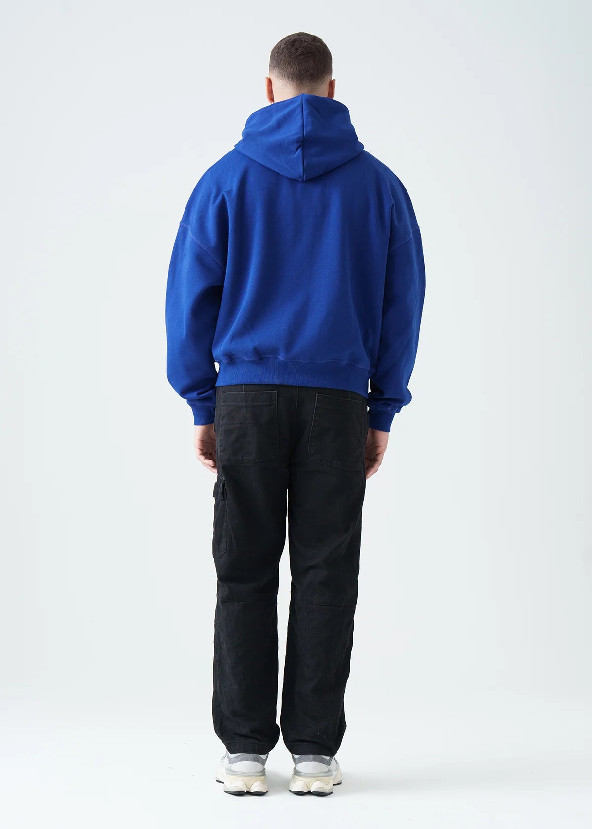 Luxury Oversized Boxy Cropped Heavyweight Full-Zip Hoodie