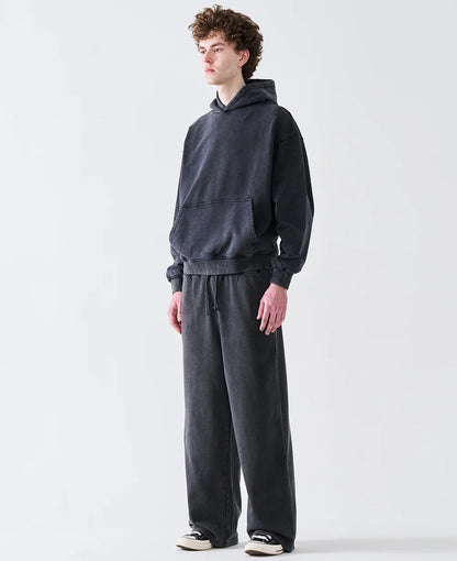 14 OZ Oversized Acid Wash French Terry Sweatshirt
