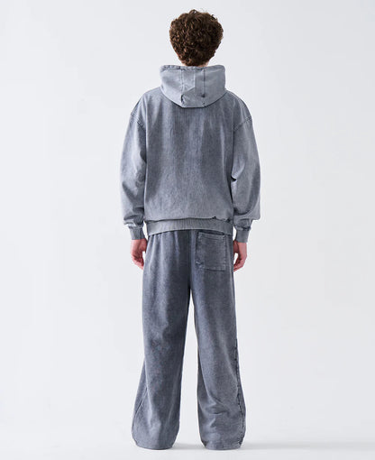 14 OZ Oversized Acid Wash French Terry Sweatshirt