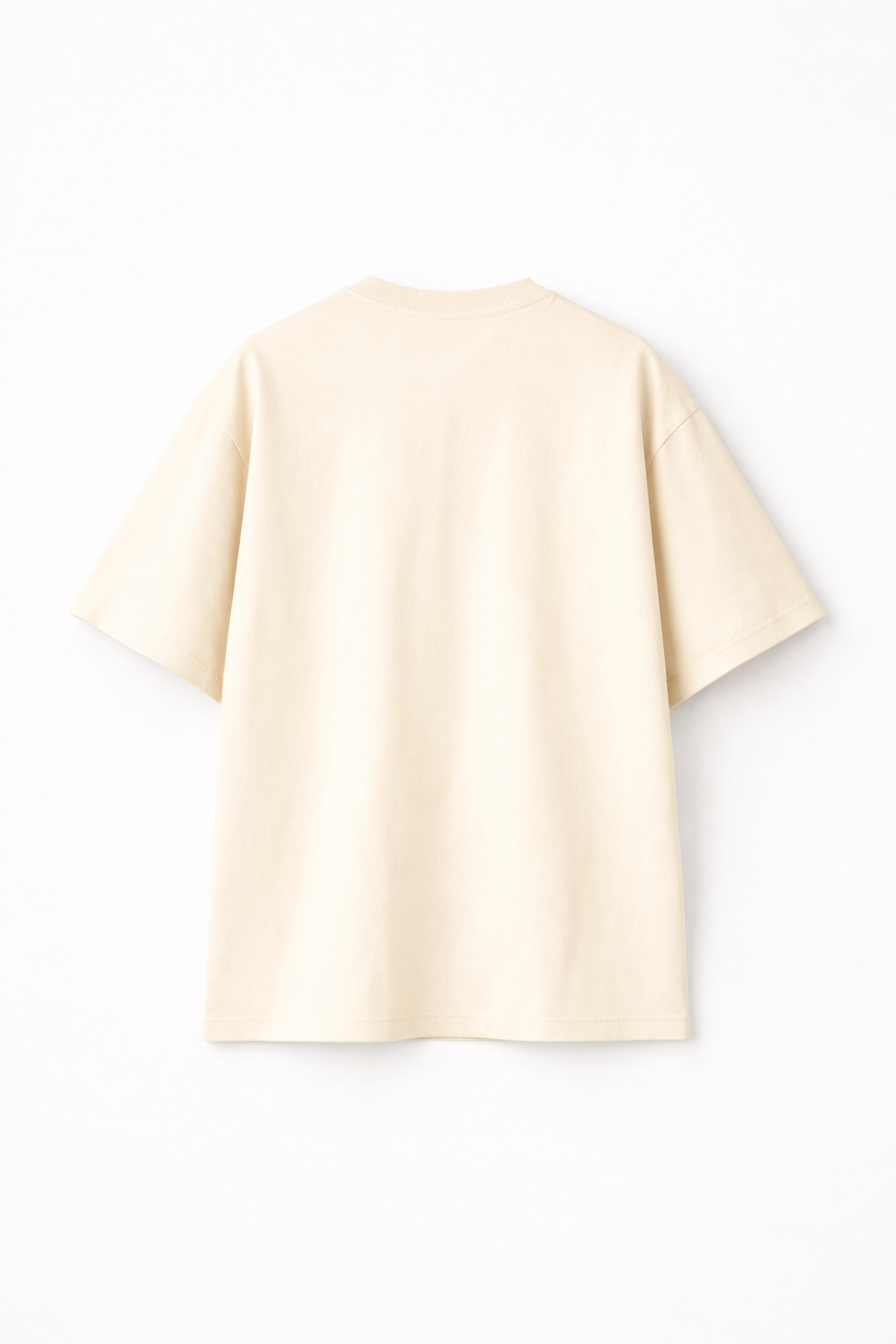 7 OZ Elegant Raw Edge Oversized Cropped T-Shirt