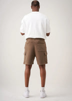 12 OZ Elegant Garment Dye Interlock Cargo Shorts