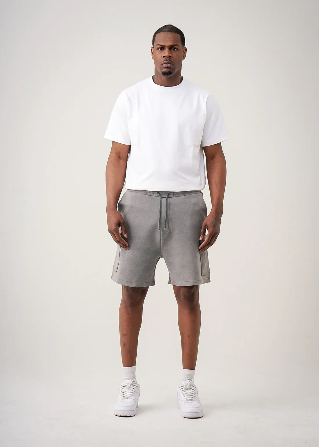 12 OZ Elegant Garment Dye Interlock Cargo Shorts