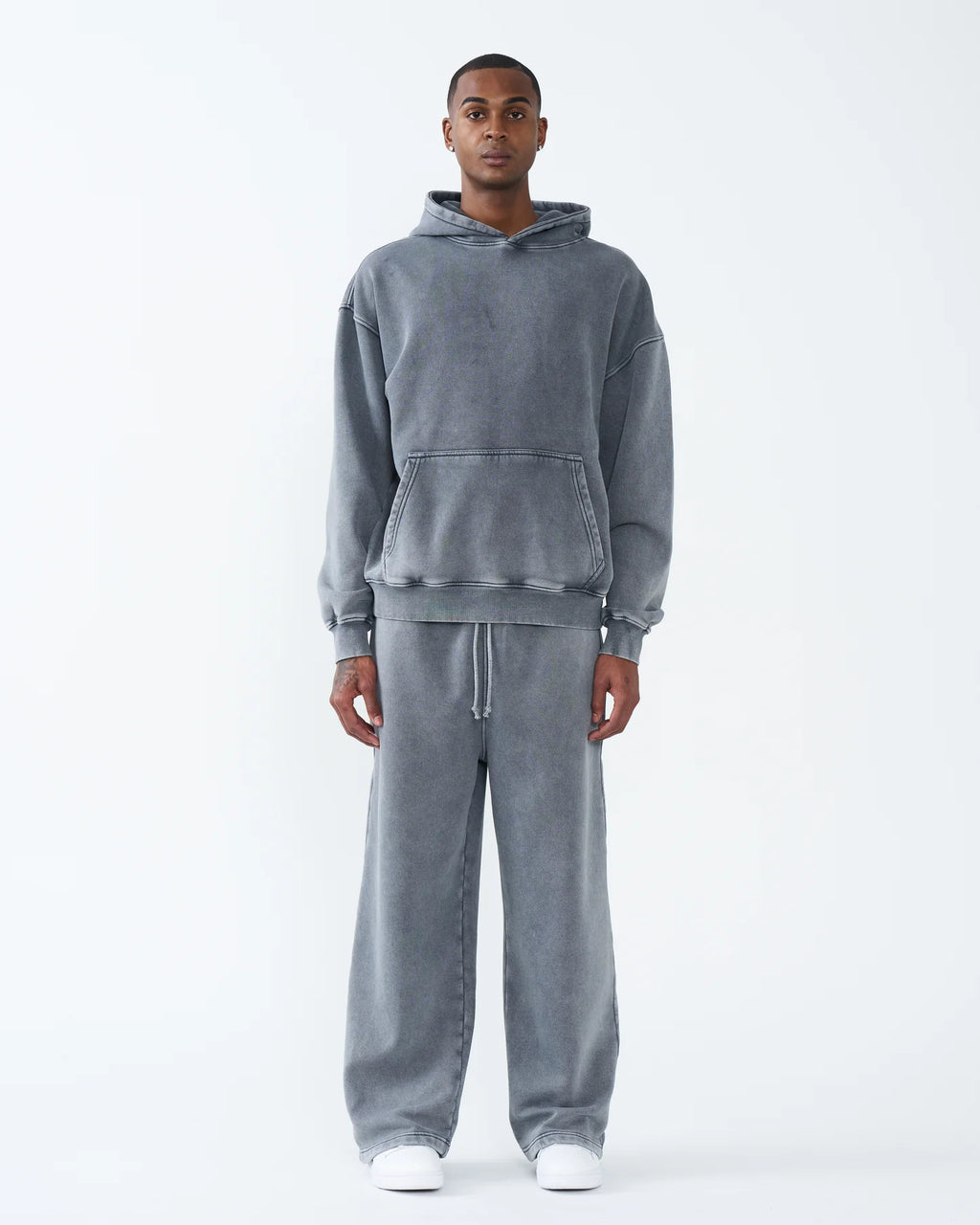 11 OZ Oversized Acid Wash Garment Dyed Sweatsuit