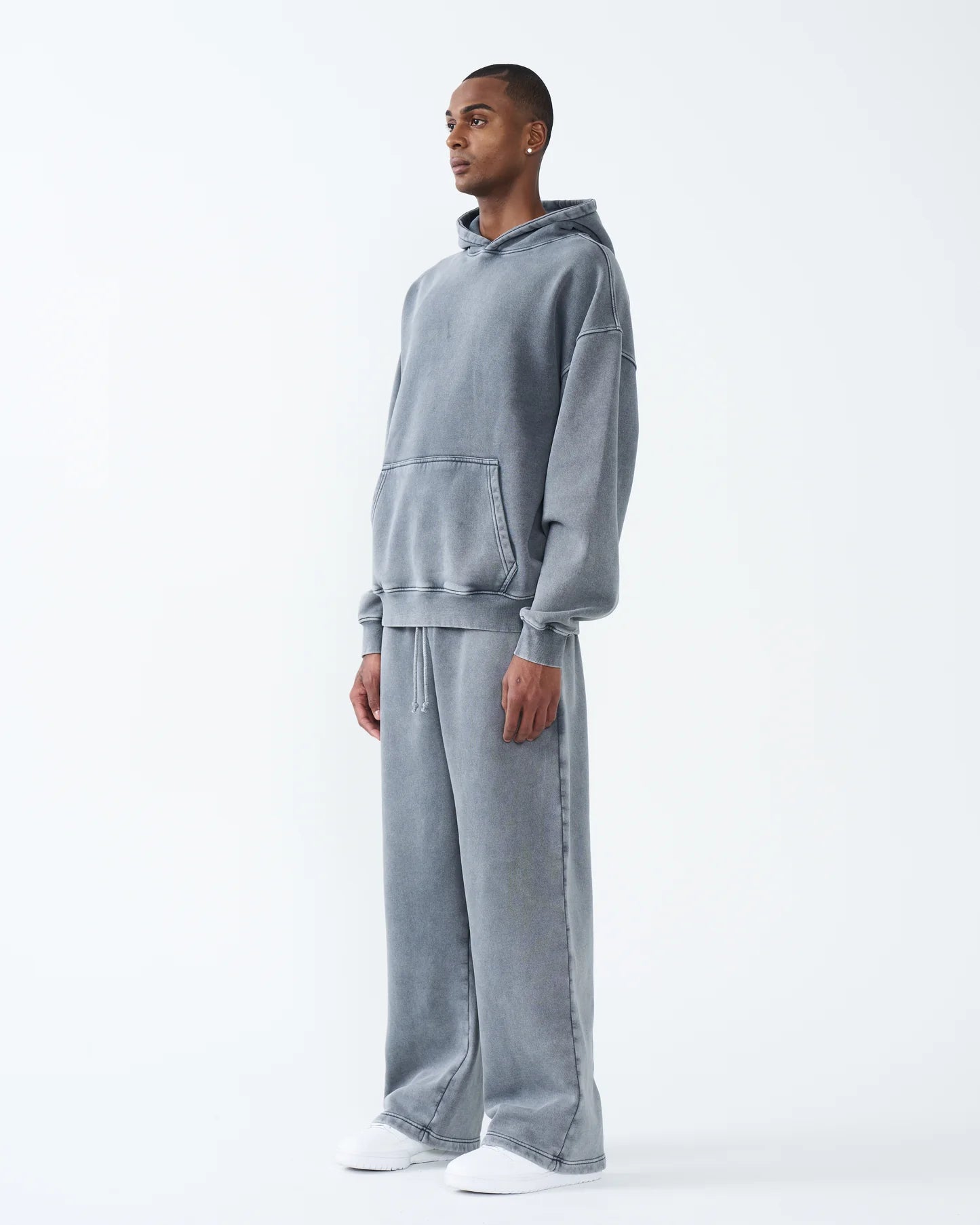 11 OZ Oversized Acid Wash Garment Dyed Sweatsuit