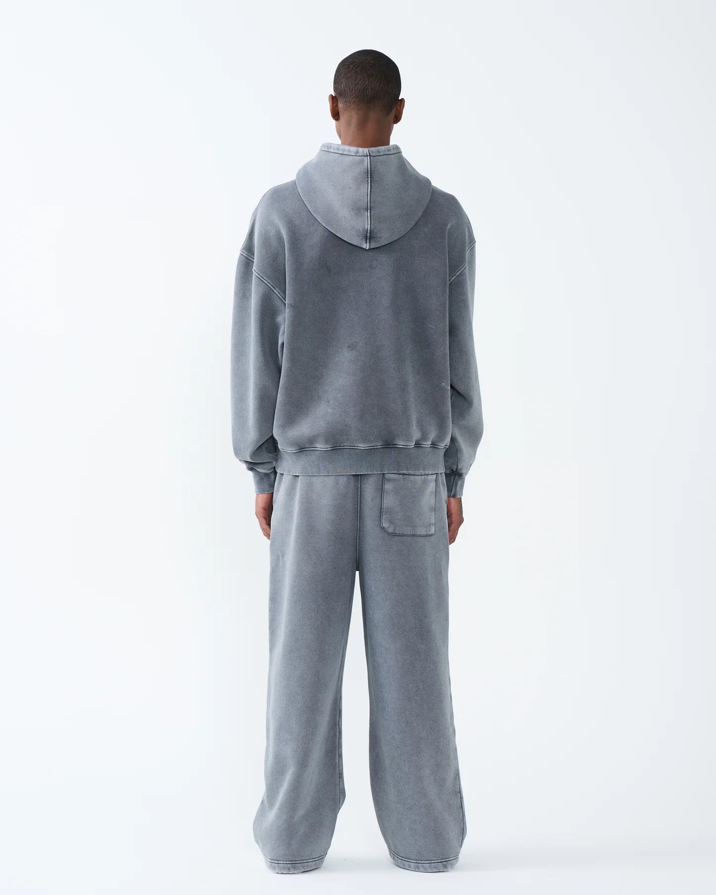 11 OZ Oversized Acid Wash Garment Dyed Sweatsuit