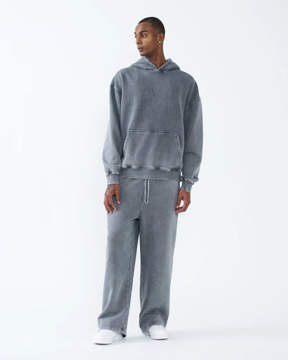11 OZ Oversized Acid Wash Garment Dyed Sweatsuit