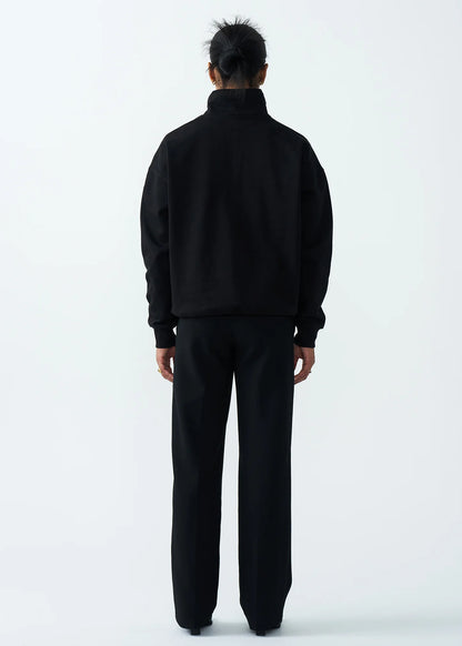 14 OZ Womans Oversized Heavyweight Fleece Quarter-Zip