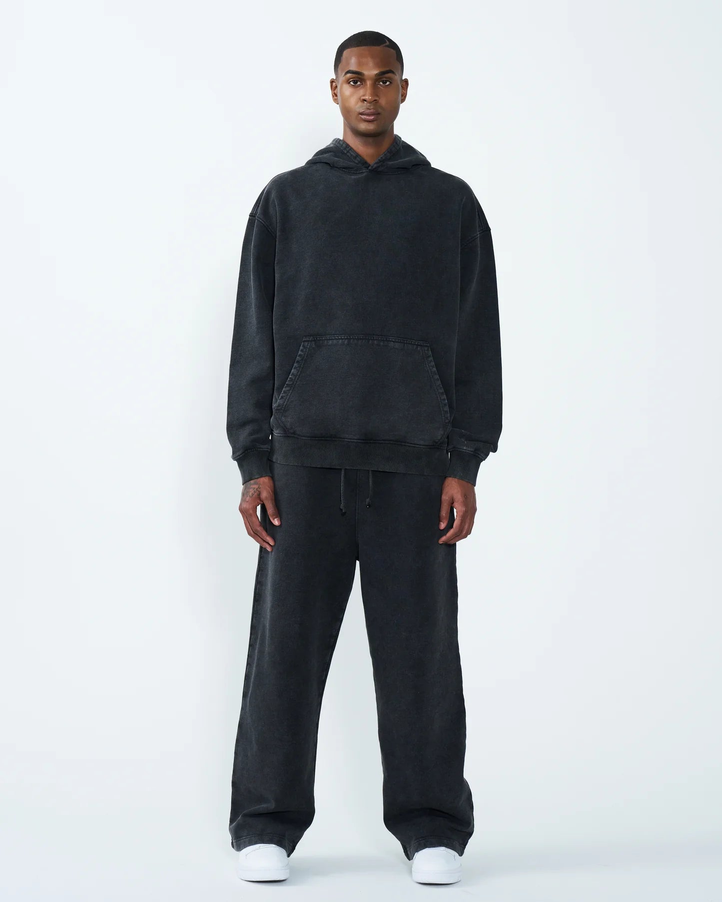 11 OZ Oversized Acid Wash Garment Dyed Sweatsuit