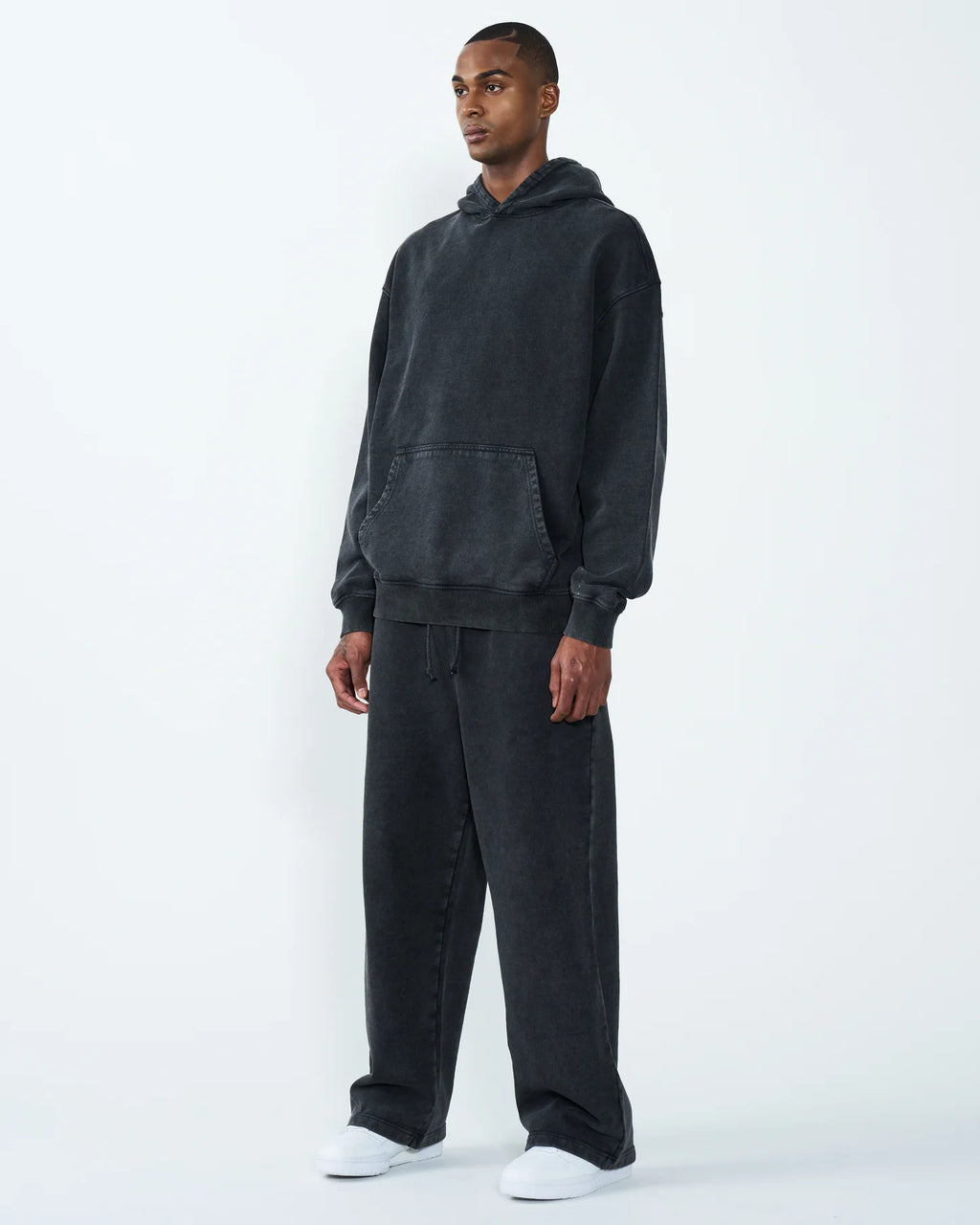 11 OZ Oversized Acid Wash Garment Dyed Sweatsuit