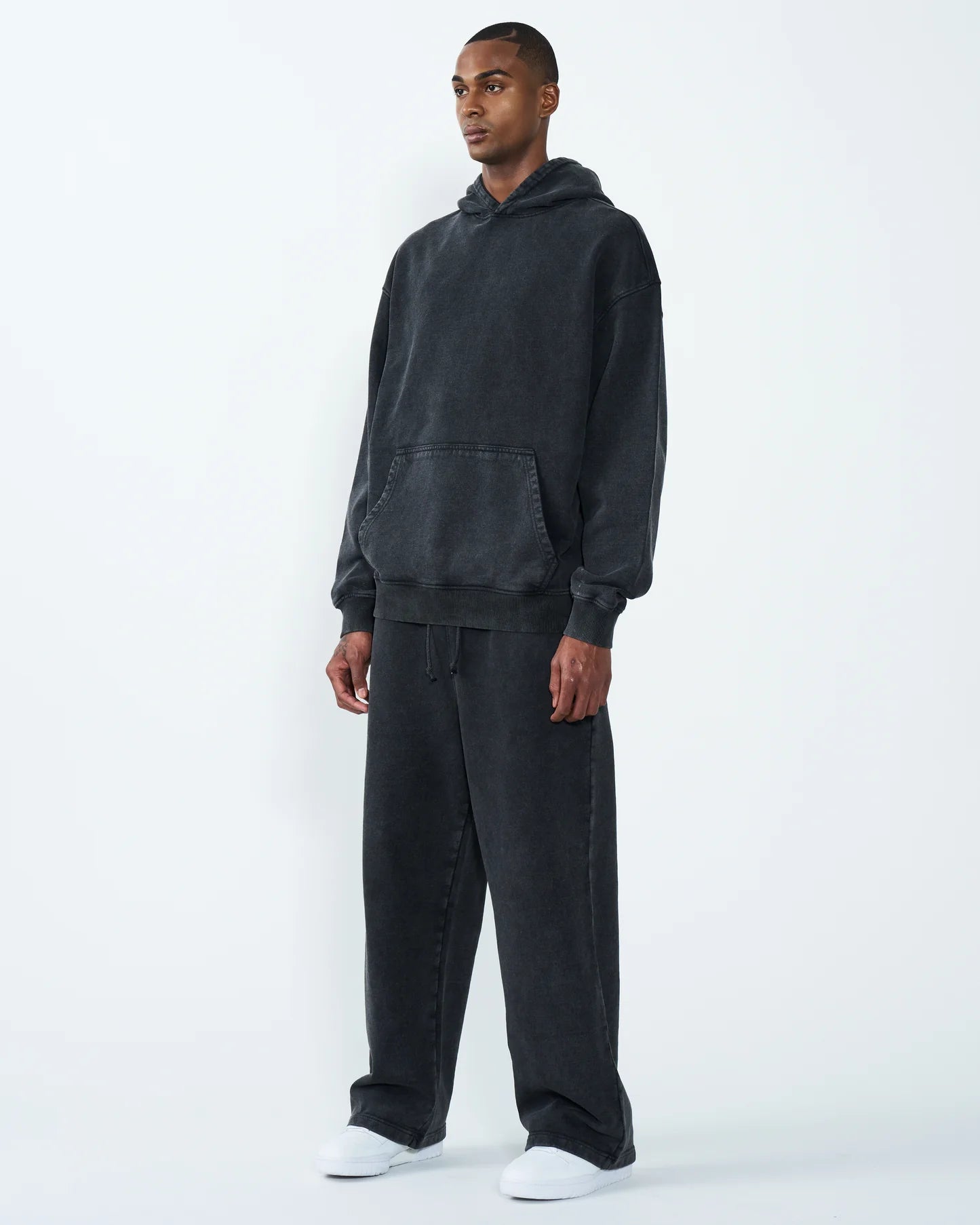 11 OZ Oversized Acid Wash Garment Dyed Sweatsuit