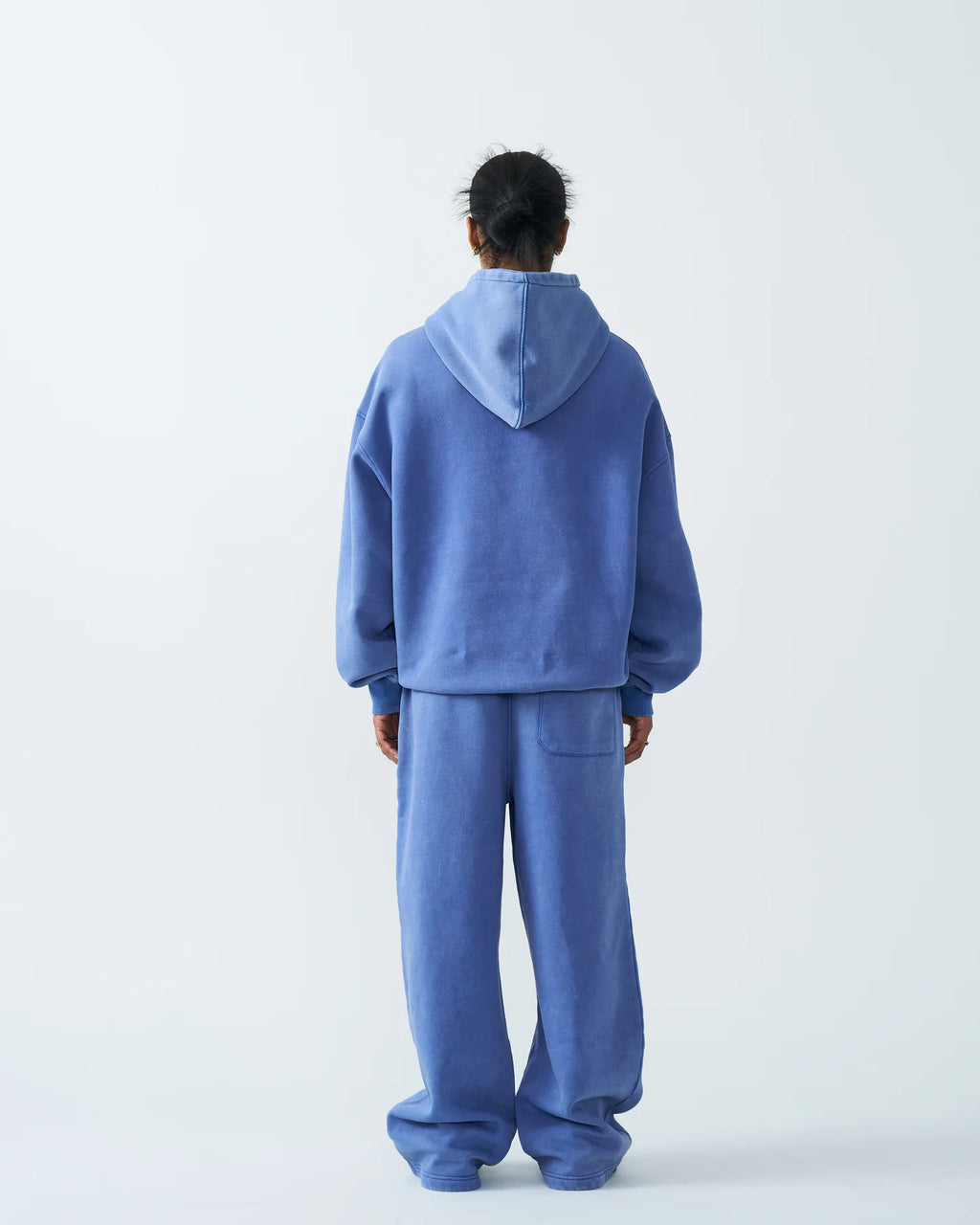 11 OZ Womens Oversized Acid Wash Garment Dyed Sweatsuit