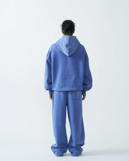 11 OZ Womens Oversized Acid Wash Garment Dyed Sweatsuit
