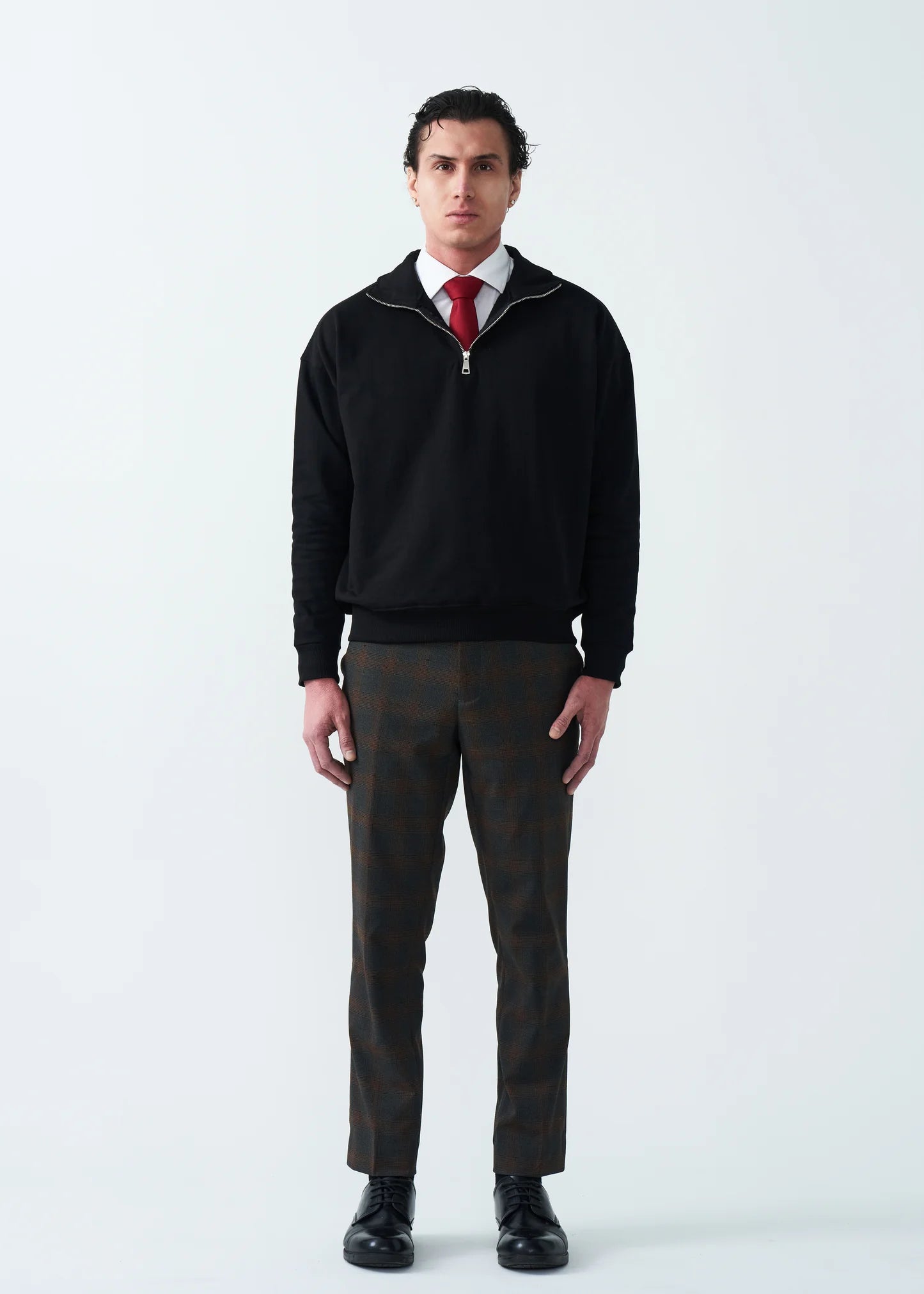 14 OZ Oversized Heavyweight Fleece Quarter-Zip