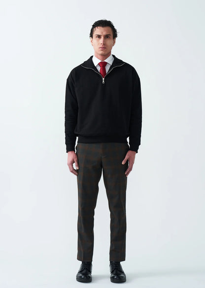 14 OZ Oversized Heavyweight Fleece Quarter-Zip