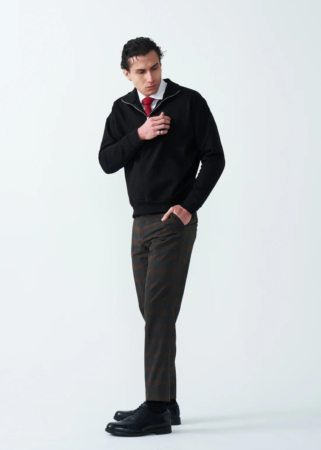 14 OZ Oversized Heavyweight Fleece Quarter-Zip