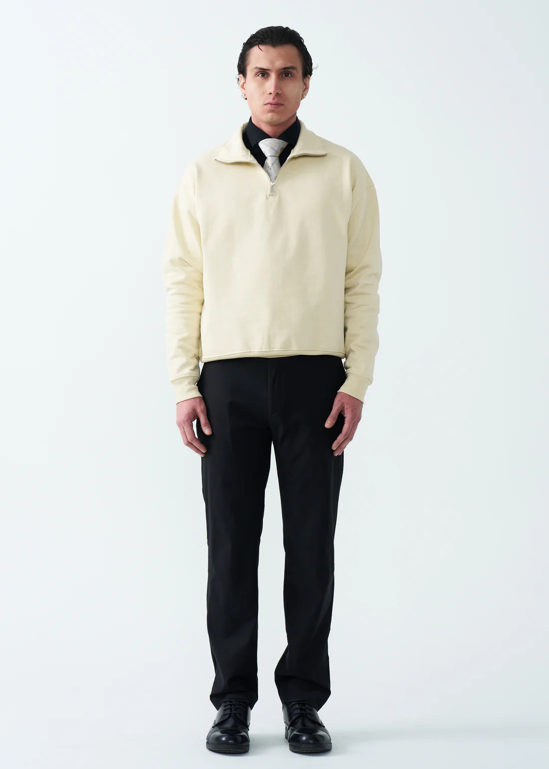 14 OZ Oversized Heavyweight Fleece Quarter-Zip