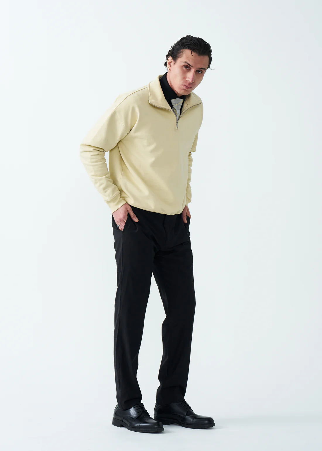 14 OZ Oversized Heavyweight Fleece Quarter-Zip