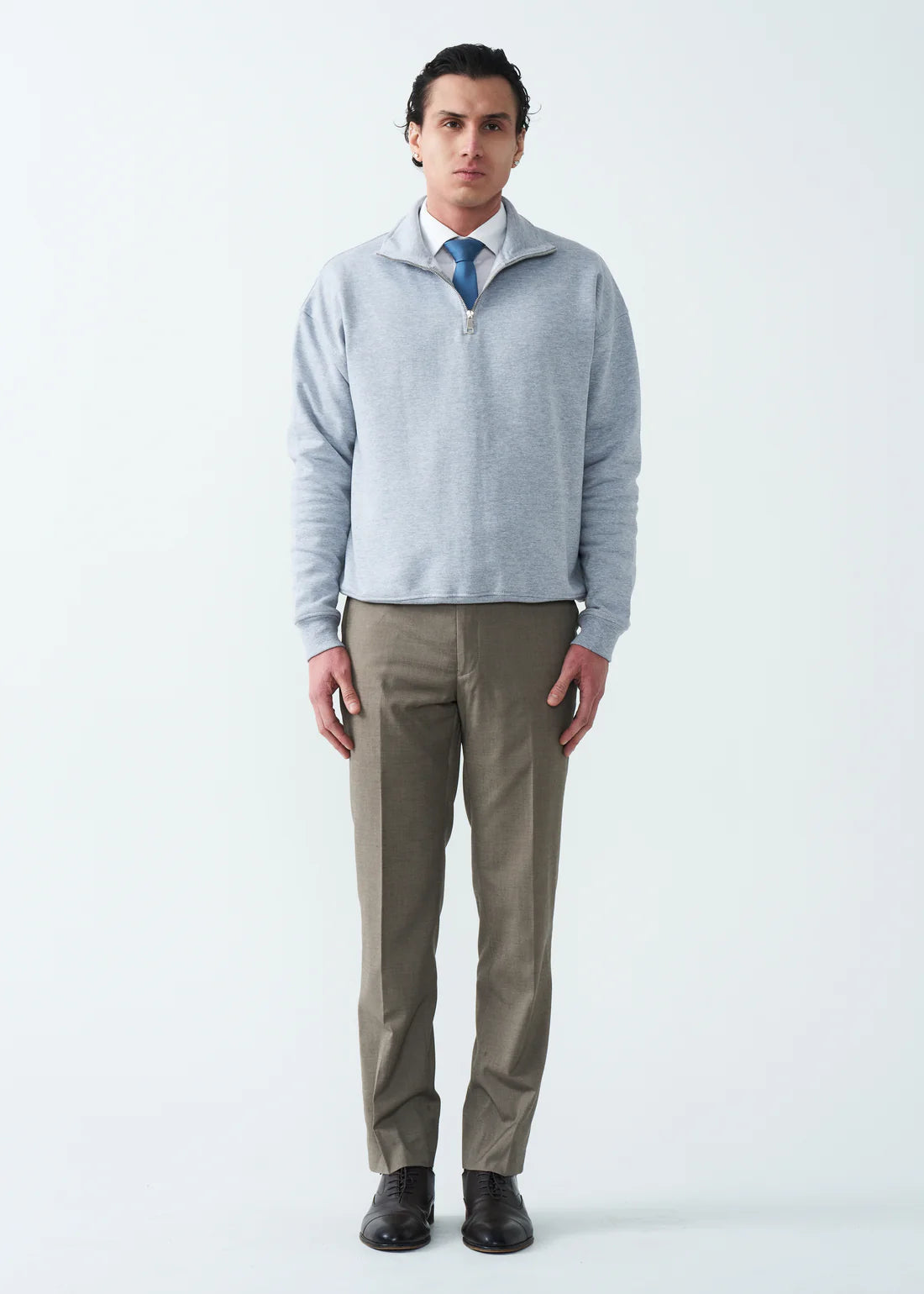 14 OZ Oversized Heavyweight Fleece Quarter-Zip