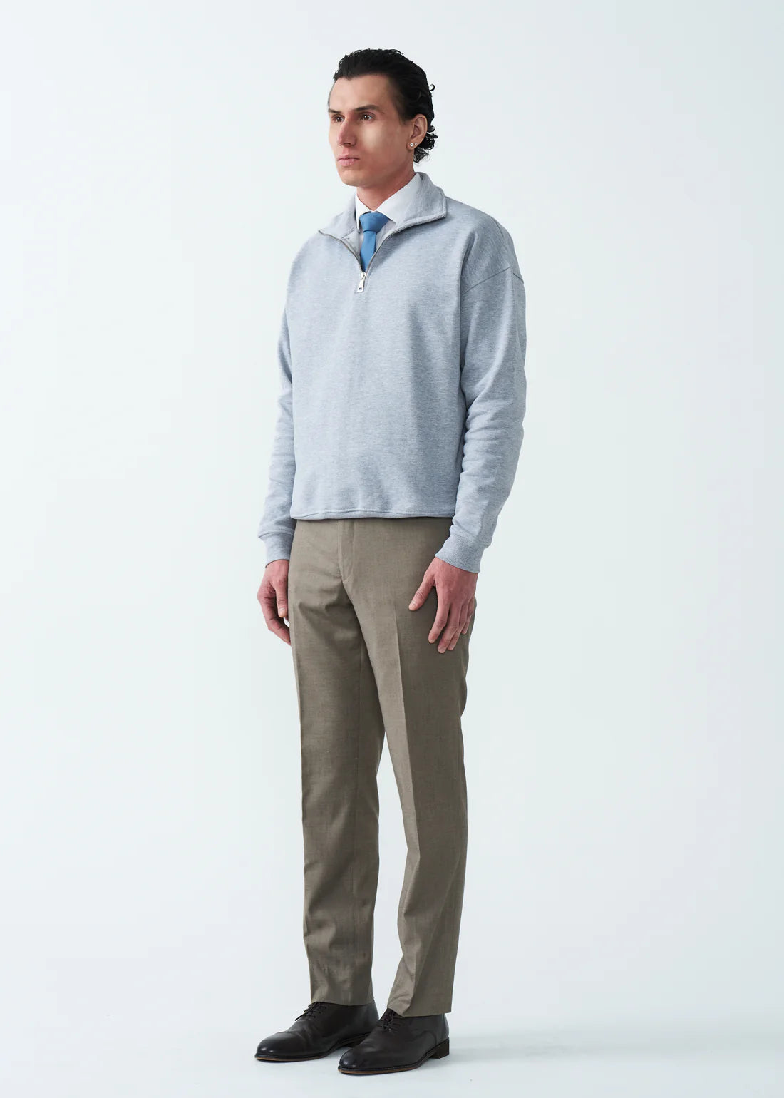 14 OZ Oversized Heavyweight Fleece Quarter-Zip