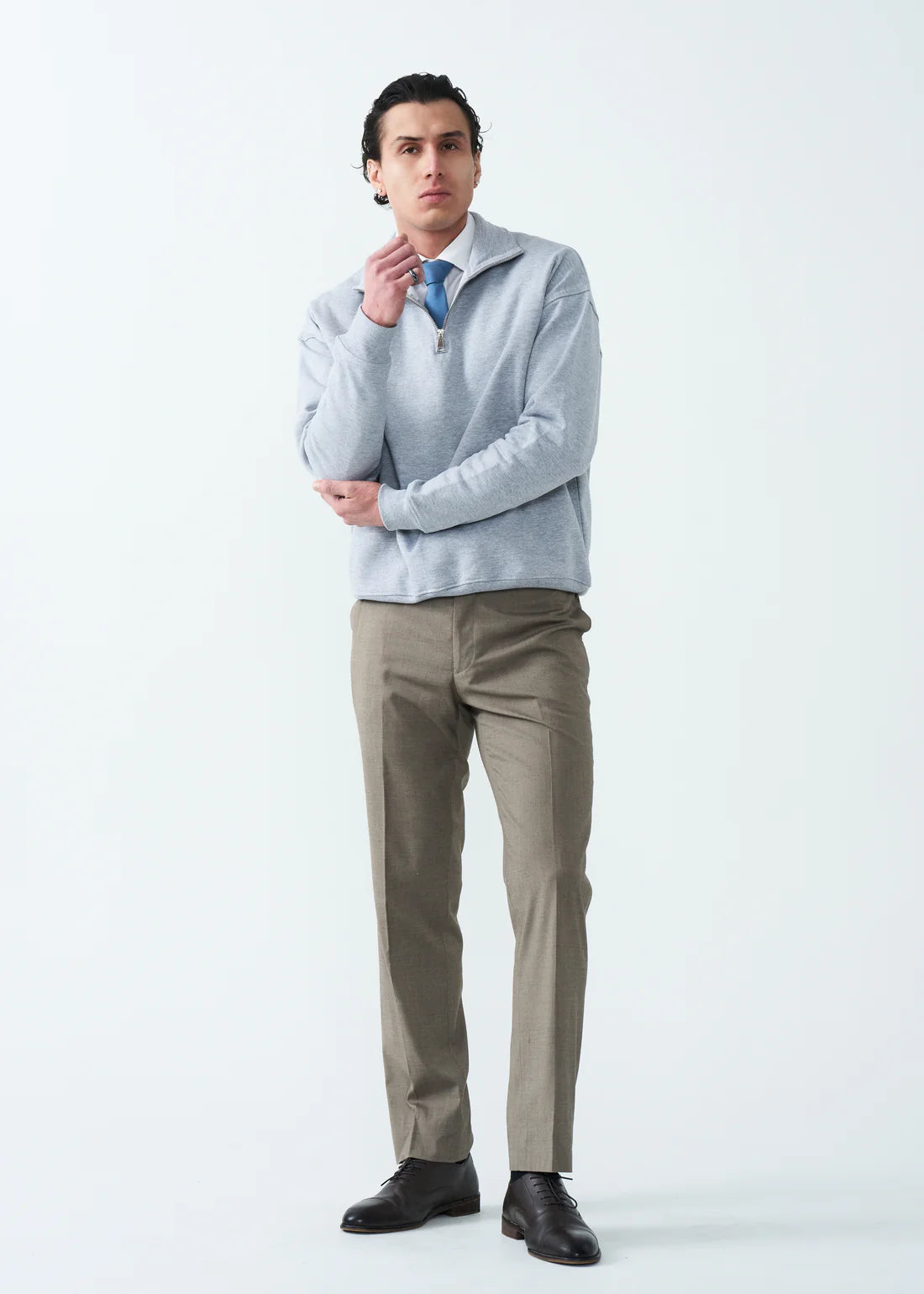 14 OZ Oversized Heavyweight Fleece Quarter-Zip