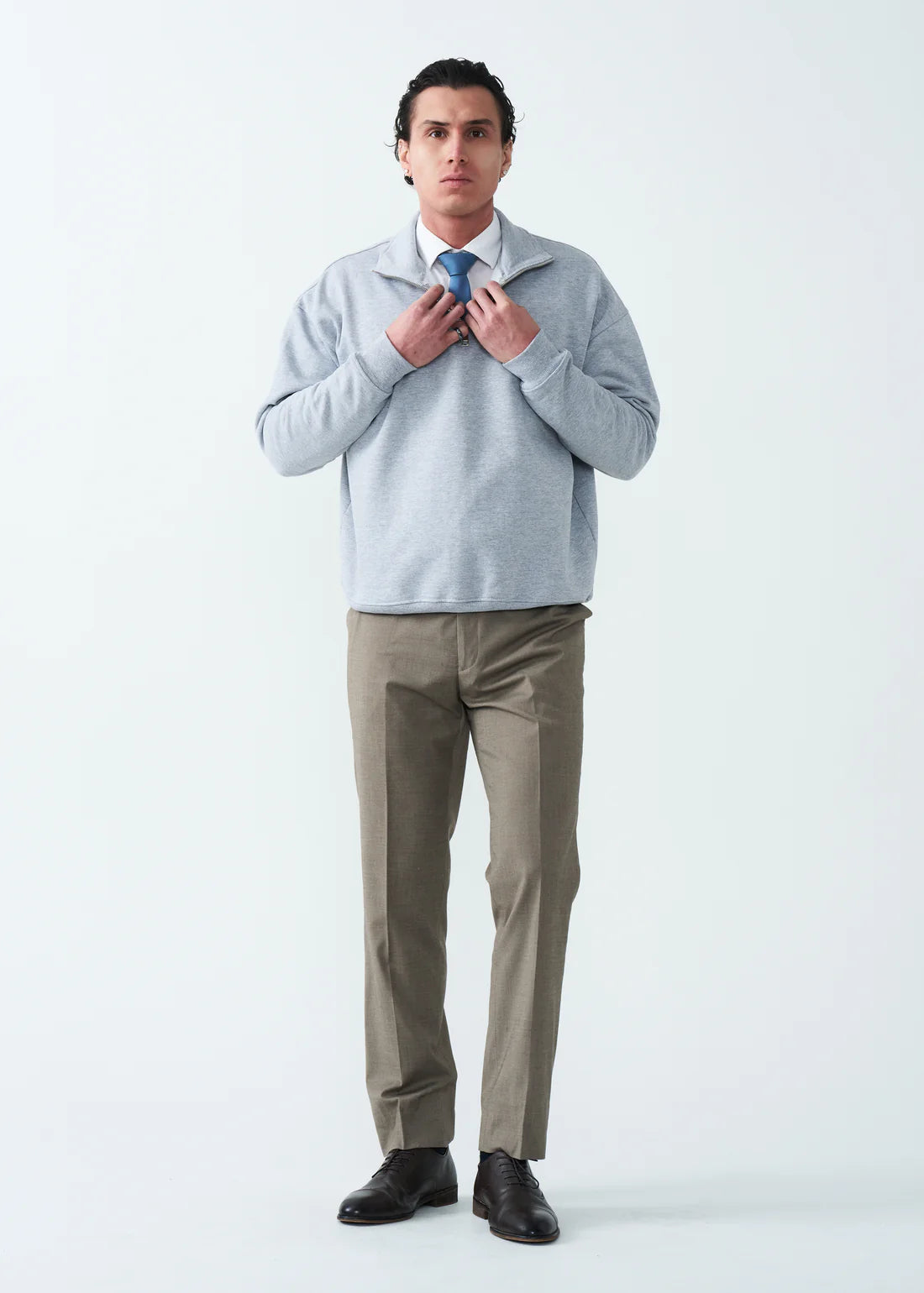 14 OZ Oversized Heavyweight Fleece Quarter-Zip