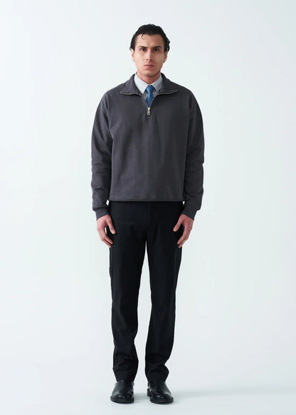 14 OZ Oversized Heavyweight Fleece Quarter-Zip