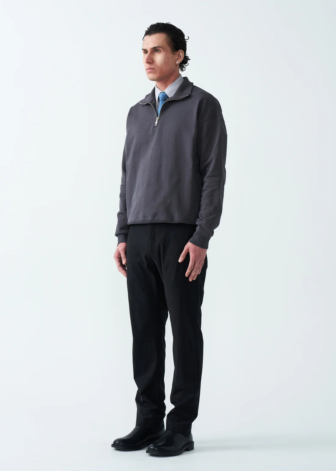 14 OZ Oversized Heavyweight Fleece Quarter-Zip