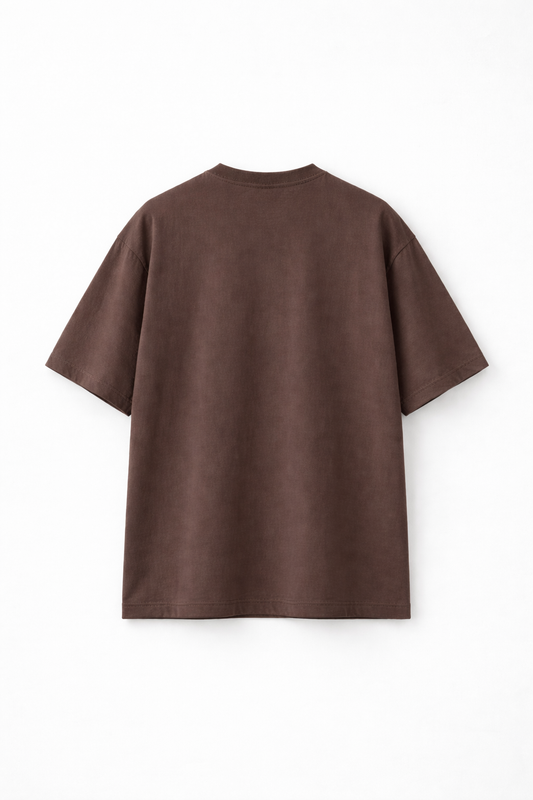 7 OZ Raw Edge Oversized Cropped T-Shirt