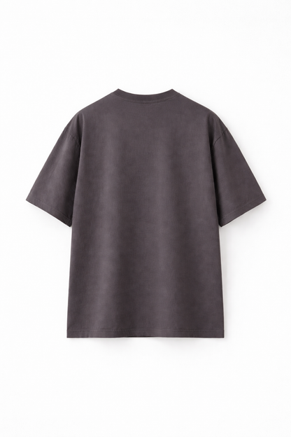 7 OZ Raw Edge Oversized Cropped T-Shirt