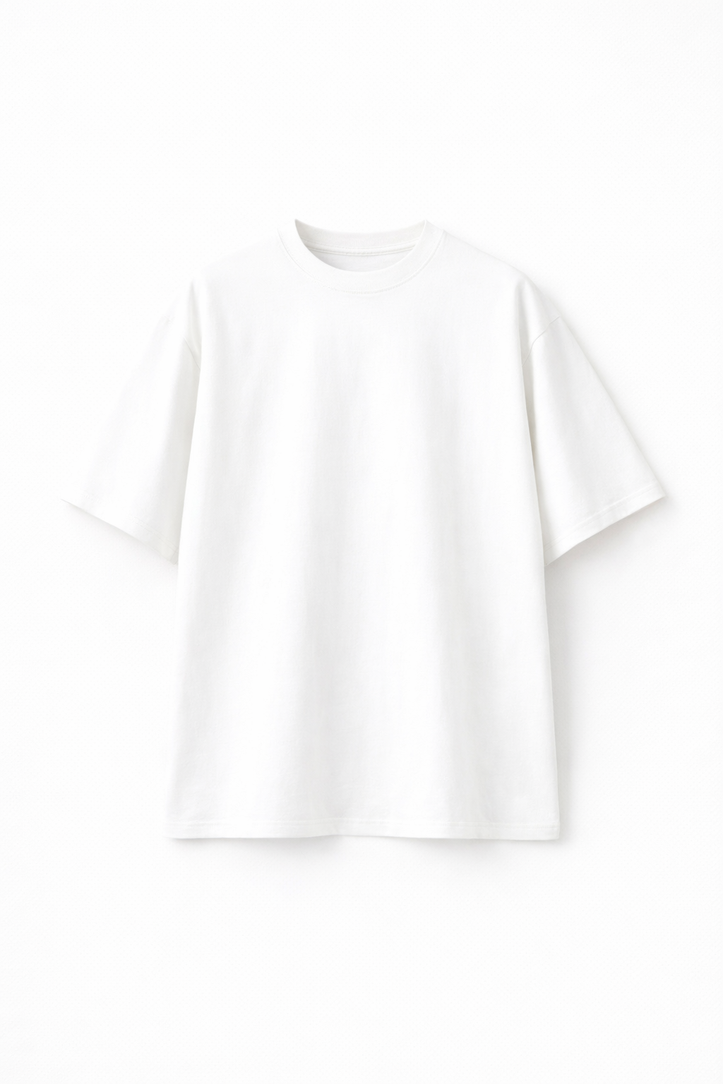 7 OZ Raw Edge Oversized Cropped T-Shirt
