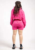 Elegant Crop Top & Sweat Short Set