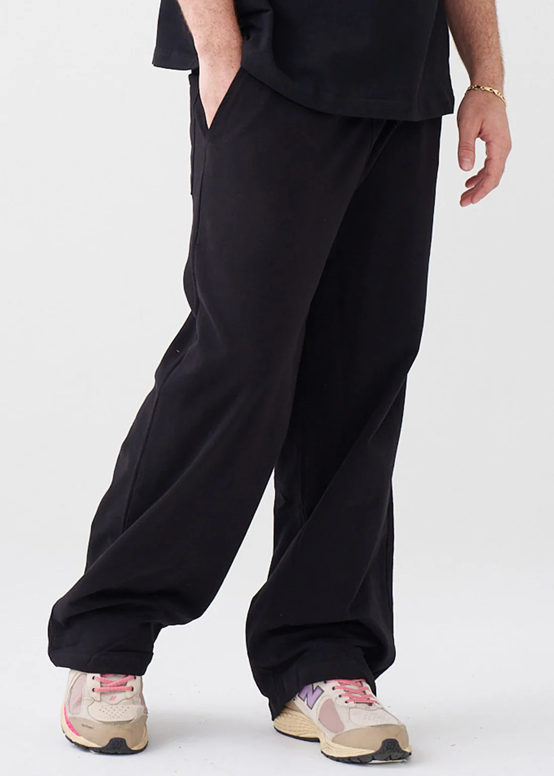 Elegant 7.5 OZ Peached French Terry Oversized Open Leg Sweatpants