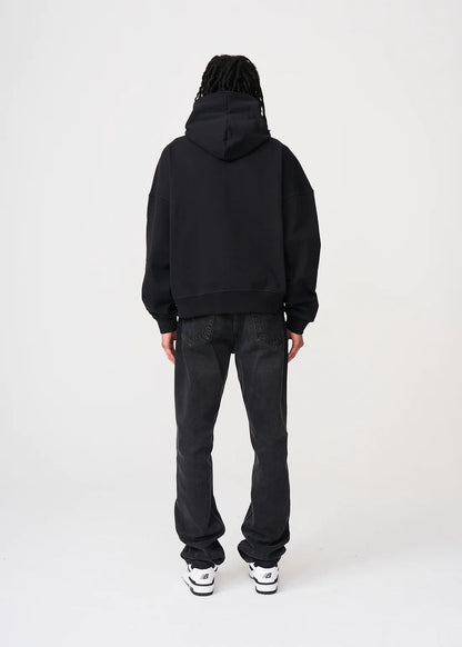 Oversized Boxy Cropped Heavyweight Full-Zip Hoodie