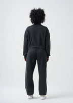 14 OZ Luxury French Terry Garment Dyed Mock Neck Sweatsuit