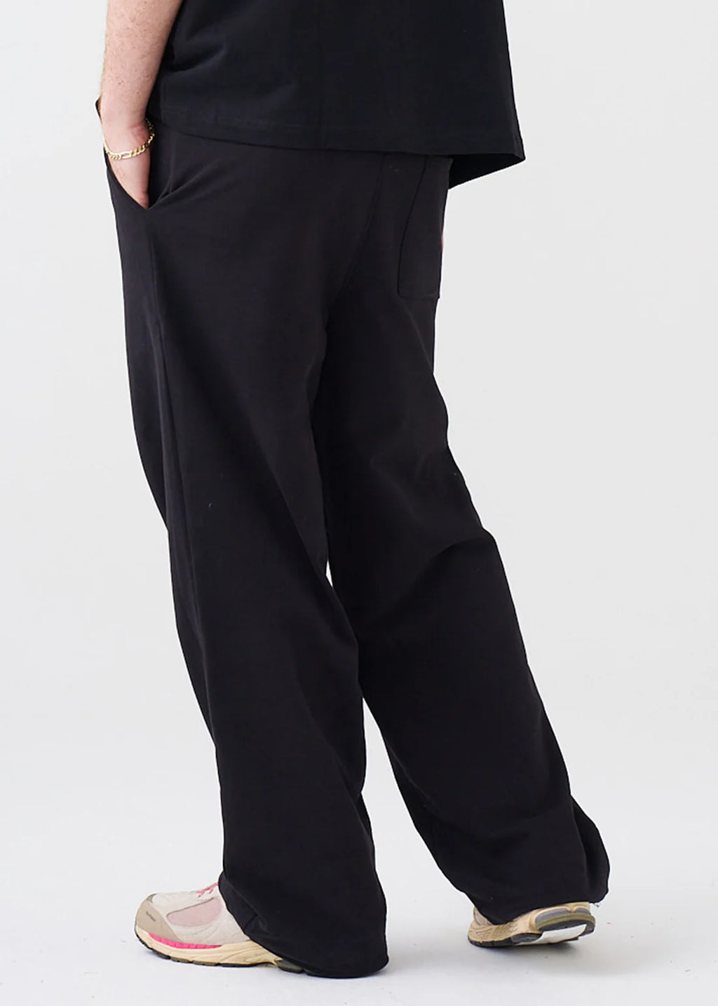 Elegant 7.5 OZ Peached French Terry Oversized Open Leg Sweatpants