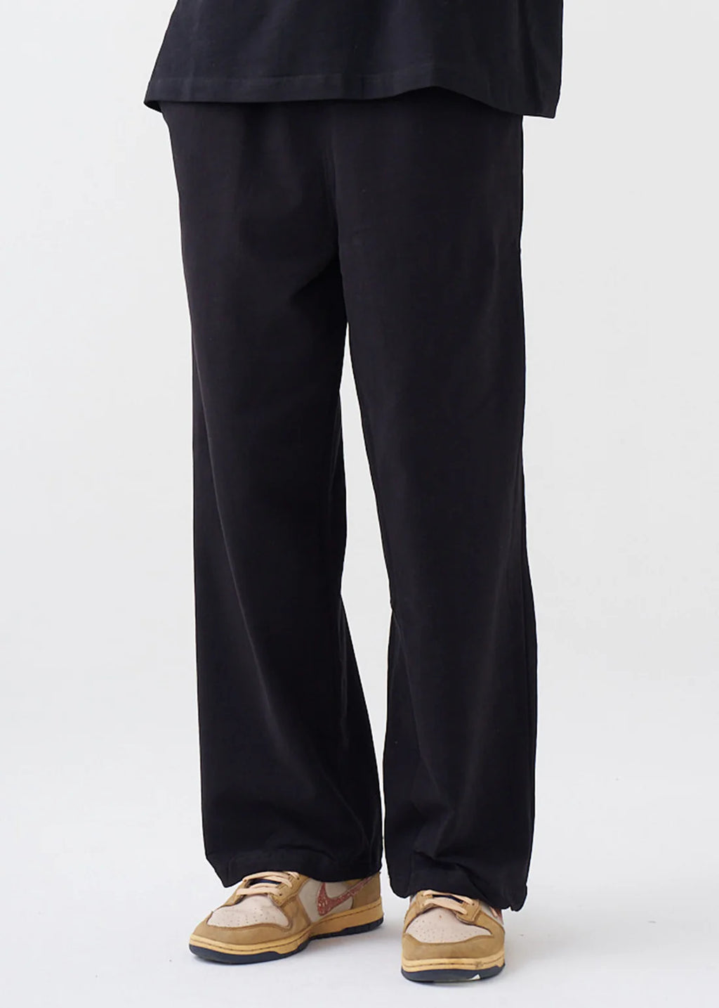 Elegant 7.5 OZ Peached French Terry Oversized Open Leg Sweatpants