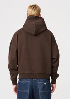 Luxury Oversized Boxy Cropped Heavyweight Full-Zip Hoodie
