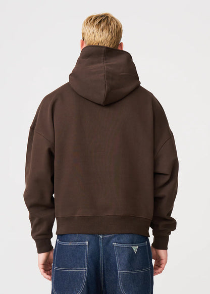 Oversized Boxy Cropped Heavyweight Full-Zip Hoodie
