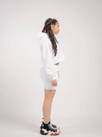 Elegant Crop Top & Sweat Short Set