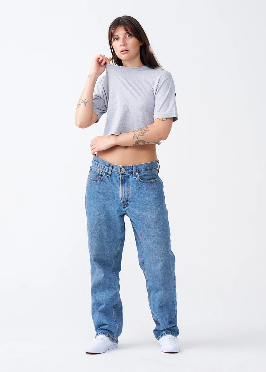 Elegant Combed Cotton Crop Top T-Shirt (XX-Large+)