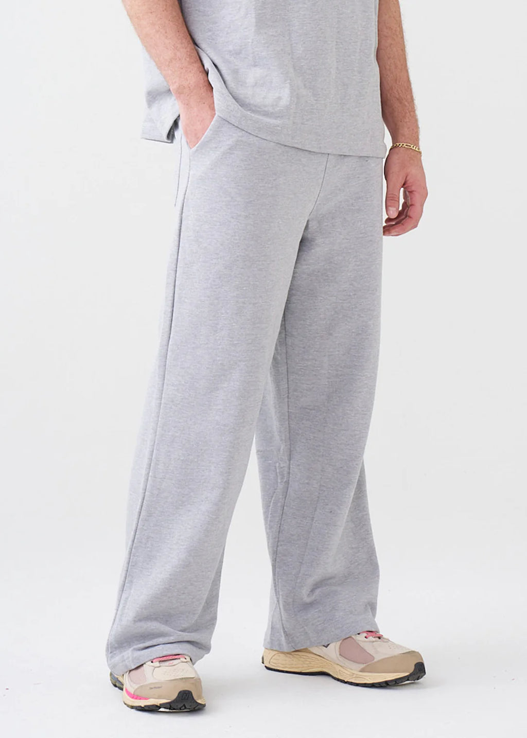 Elegant 7.5 OZ Peached French Terry Oversized Open Leg Sweatpants