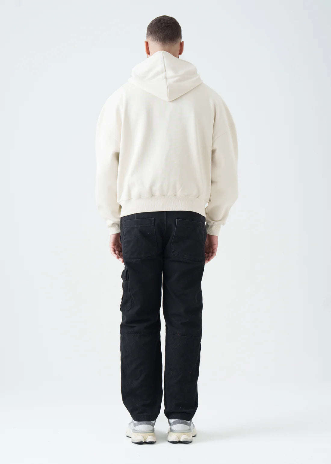Oversized Boxy Cropped Heavyweight Full-Zip Hoodie
