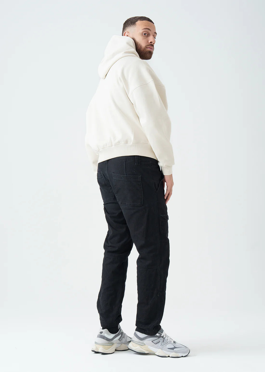 Oversized Boxy Cropped Heavyweight Full-Zip Hoodie