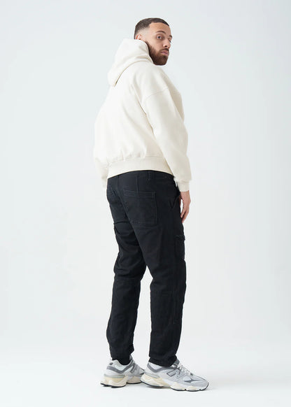 Oversized Boxy Cropped Heavyweight Full-Zip Hoodie