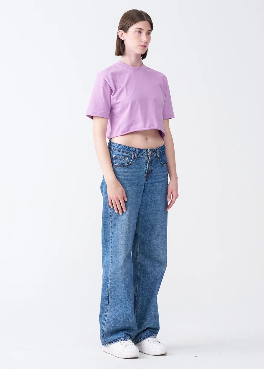 Elegant Combed Cotton Crop Top T-Shirt (XX-Large+)