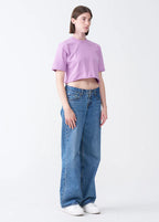 Elegant Combed Cotton Crop Top T-Shirt (XX-Large+)