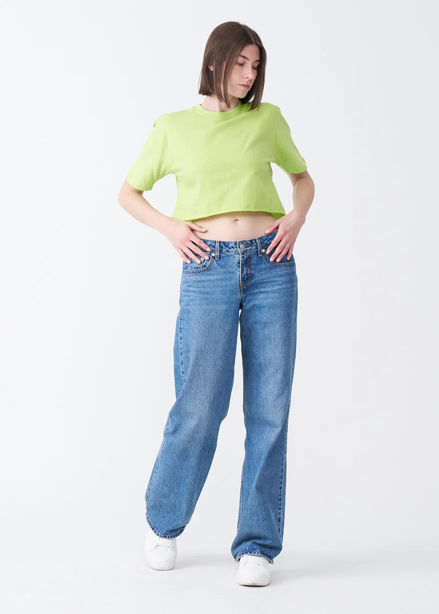 Elegant Combed Cotton Crop Top T-Shirt (XX-Large+)